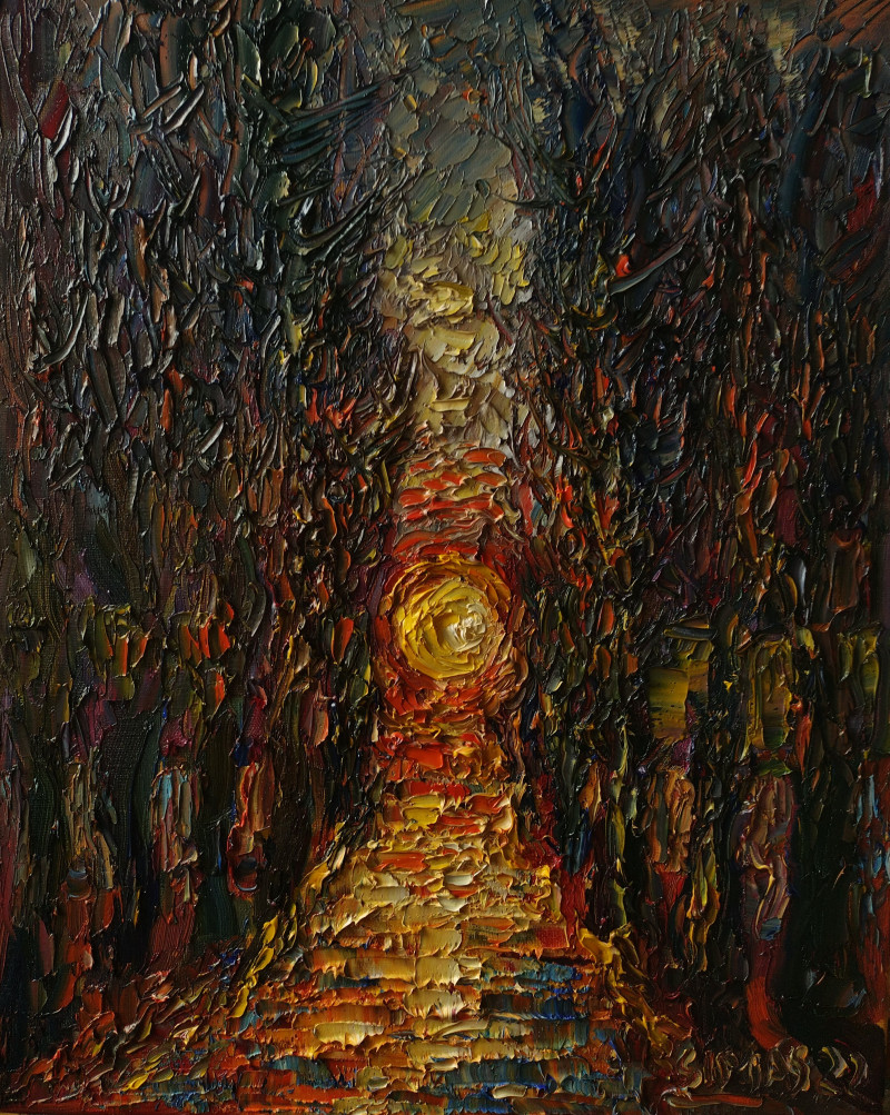 Simonas Gutauskas tapytas paveikslas Takas į pajūrį, Peizažai , paveikslai internetu
