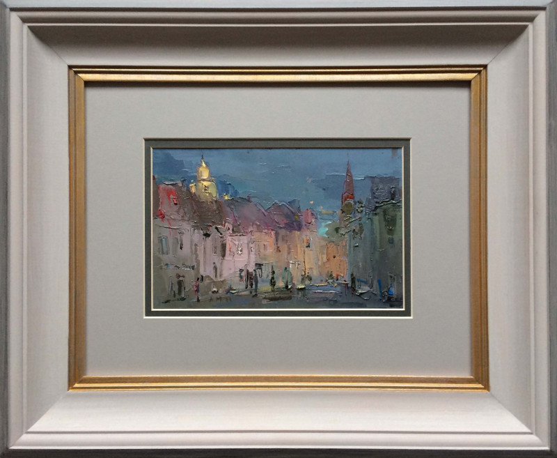 Aidaras Merkevičius tapytas paveikslas Šešėlių miestas, Urbanistinė tapyba , paveikslai internetu