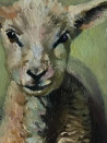 Lamb original painting by Sigita Paulauskienė. Miniature