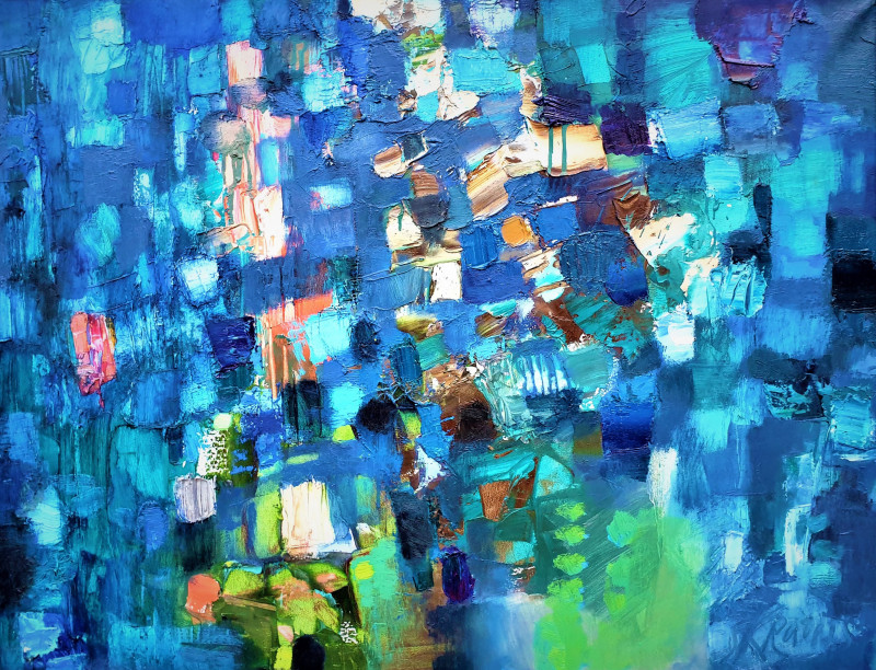 Saulius Kruopis tapytas paveikslas Iš meditacijos ciklo - Vasara, Abstrakti tapyba , paveikslai internetu