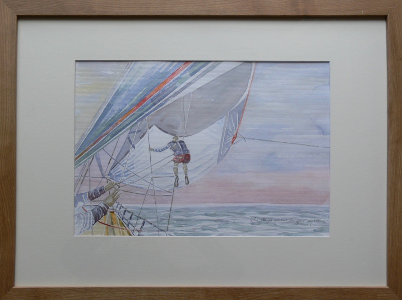 Ana Marija Blažienė tapytas paveikslas Gero vėjo, Marinistiniai paveikslai , paveikslai internetu