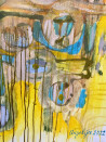 Angelija Eidukienė tapytas paveikslas Jau saulelė vėl atkopdama budina svietą, Abstrakti tapyba , paveikslai internetu
