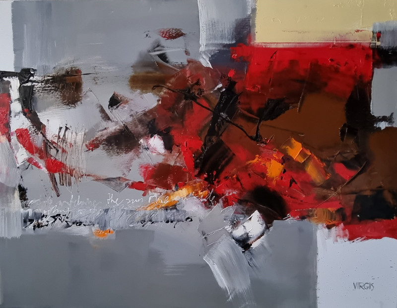 Virginijus Tamošiūnas tapytas paveikslas Vasaros kelionė, Abstrakti tapyba , paveikslai internetu