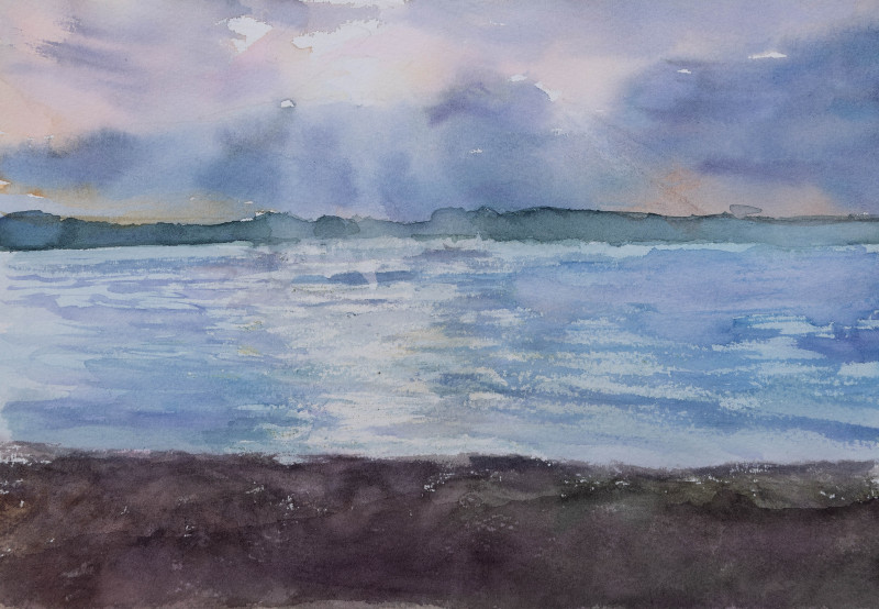 Tomas Stanaitis tapytas paveikslas Krantas, Peizažai , paveikslai internetu
