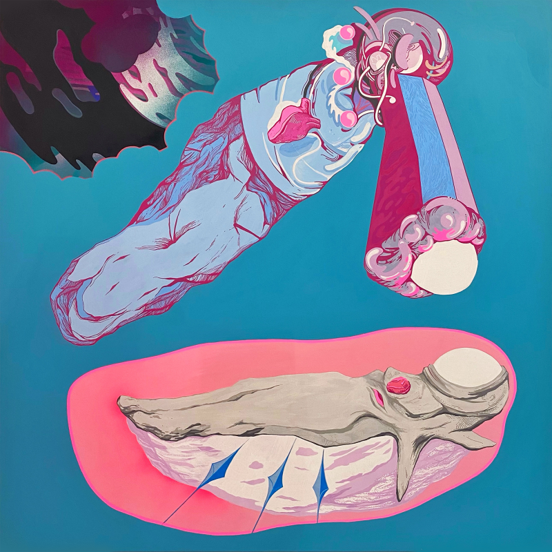 Aglaja Ray tapytas paveikslas Ne viena savo kentėjime, Abstrakti tapyba , paveikslai internetu