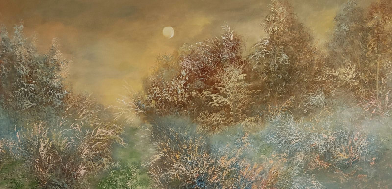 Birutė Butkienė tapytas paveikslas Mėnesiena, Peizažai , paveikslai internetu