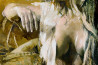 Jonas Kunickas tapytas paveikslas JK22-1011 Ilgesys, Aktas , paveikslai internetu