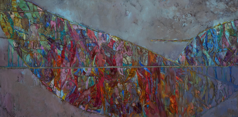 Šarūnas Šarkauskas tapytas paveikslas Skęstančios salos, Didelei erdvei , paveikslai internetu