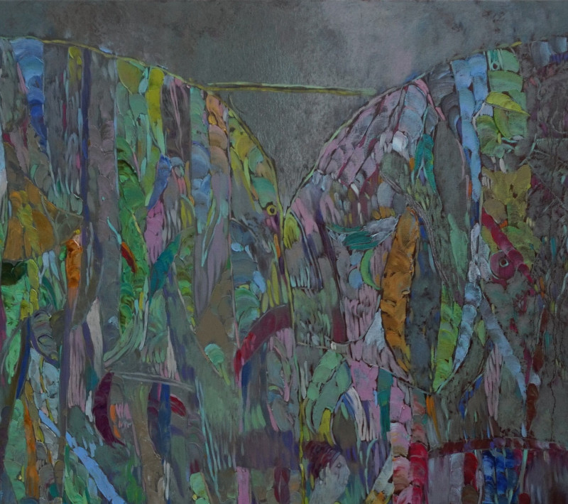 Šarūnas Šarkauskas tapytas paveikslas Salos V, Spalvų pliūpsnis , paveikslai internetu