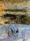 Reflections On Ice original painting by Nijolė Grigonytė-Lozovska. Splash Of Colors