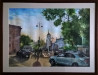 Algirdas Zibalis tapytas paveikslas Vakaras mieste, Urbanistinė tapyba , paveikslai internetu
