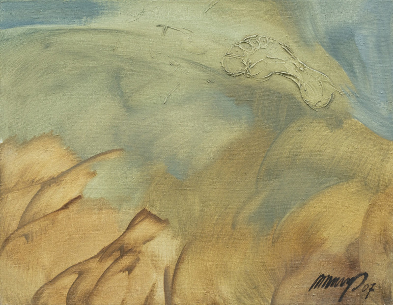 Ramūnas Dagys tapytas paveikslas Šventosios ženklai, Abstrakti tapyba , paveikslai internetu