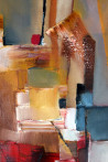 Lina Urbanavičienė tapytas paveikslas Šurmulys, Abstrakti tapyba , paveikslai internetu