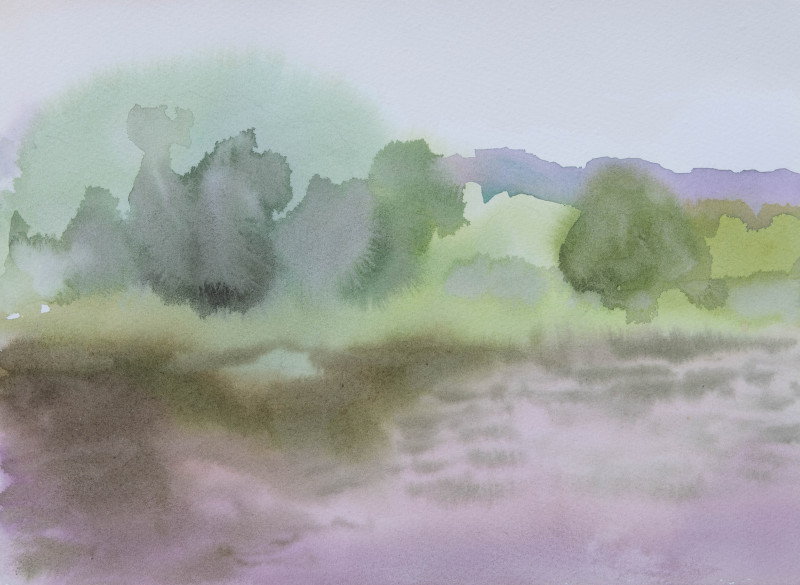 Tomas Stanaitis tapytas paveikslas Neries vingis, Peizažai , paveikslai internetu