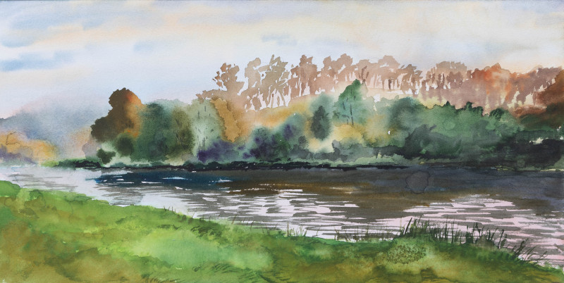 Tomas Stanaitis tapytas paveikslas Rudeninis peizažas, Peizažai , paveikslai internetu