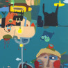 Aušrinė Kuzė tapytas paveikslas Ušerio Krantinė, Fantastiniai paveikslai , paveikslai internetu