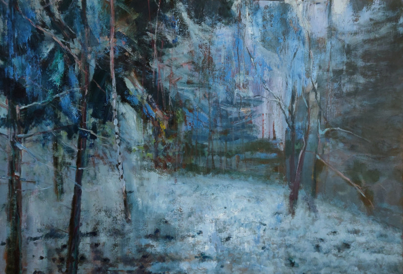 Vytautas Žirgulis tapytas paveikslas Atlydys miške, Didelei erdvei , paveikslai internetu