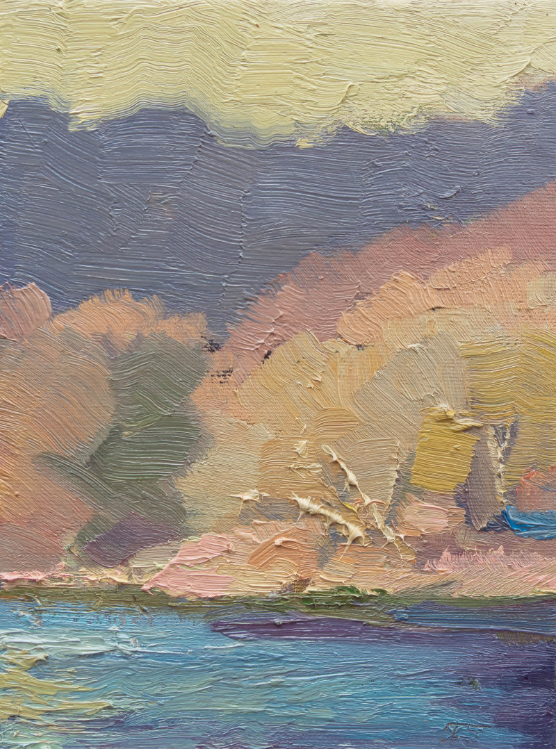 Tomas Stanaitis tapytas paveikslas Peizažas, pavasaris, Peizažai , paveikslai internetu