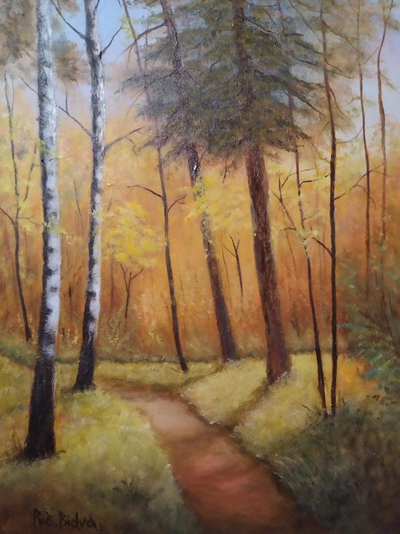 Ričardas Bidva tapytas paveikslas Miške, Peizažai , paveikslai internetu