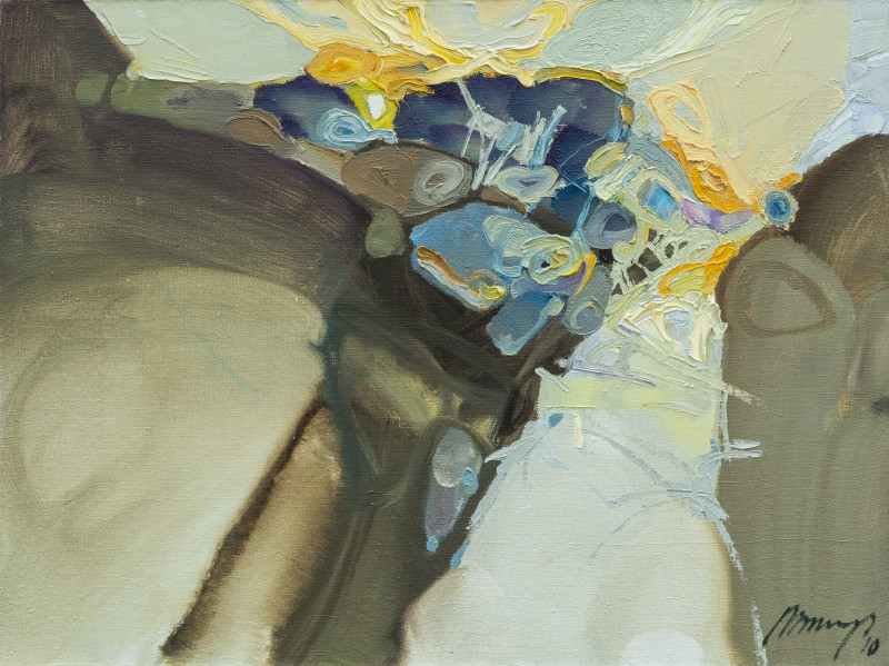 Ramūnas Dagys tapytas paveikslas Kompozicija tarp, Abstrakti tapyba , paveikslai internetu