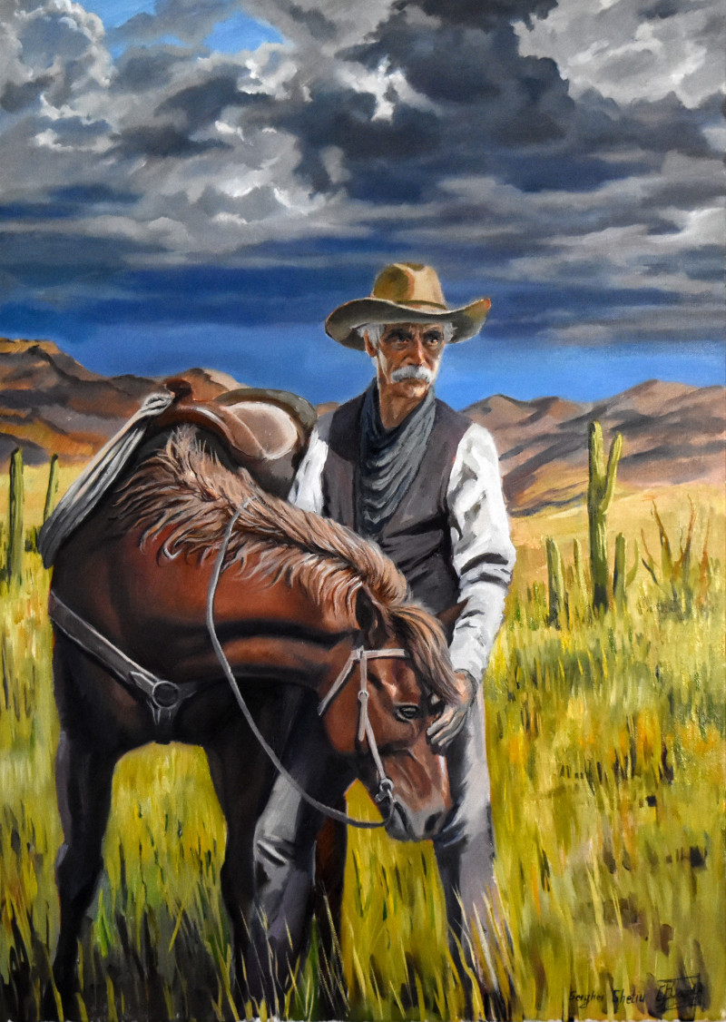 Serghei Ghetiu tapytas paveikslas The Wild West, Tapyba su žmonėmis , paveikslai internetu