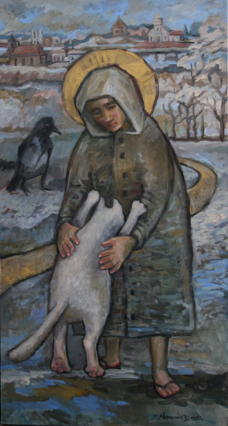 Another Franciska original painting by Nomeda Balasevičiūtė. Sacral