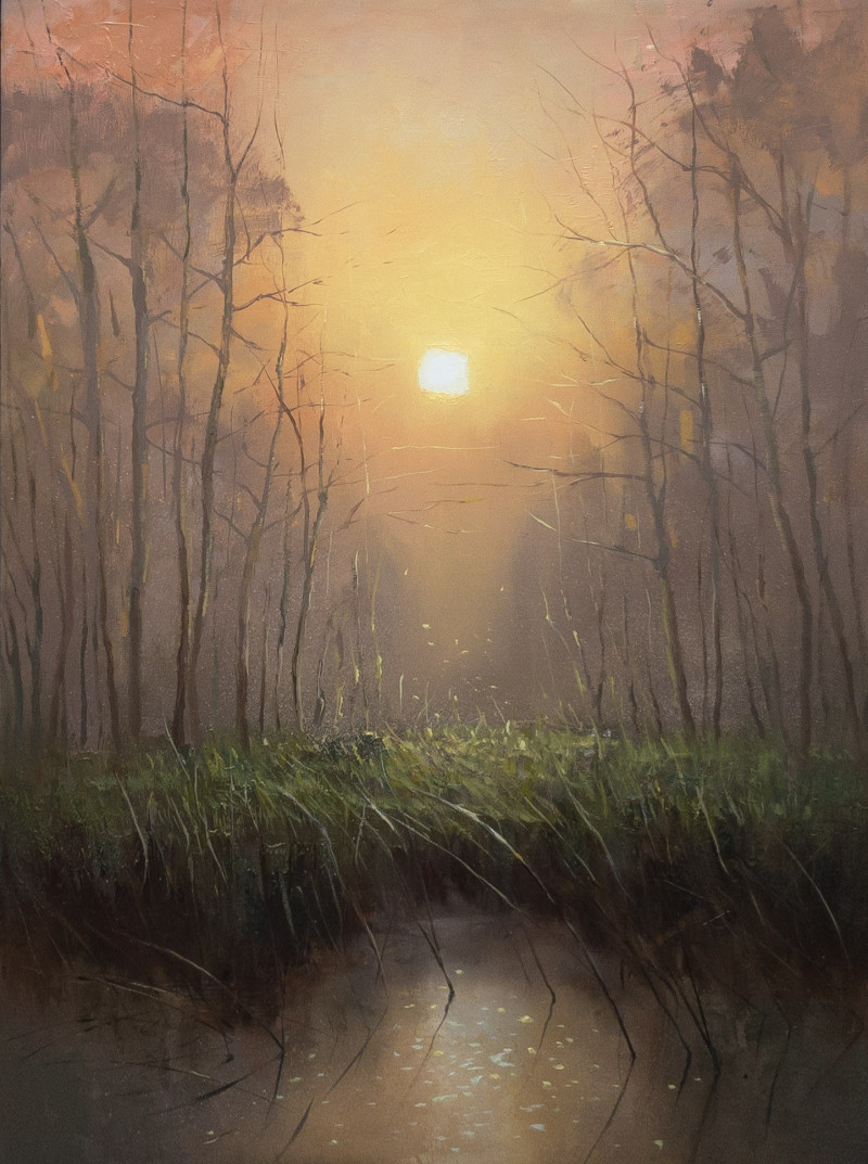Morning Whisper original painting by Aleksandr Jerochin. Landscapes
