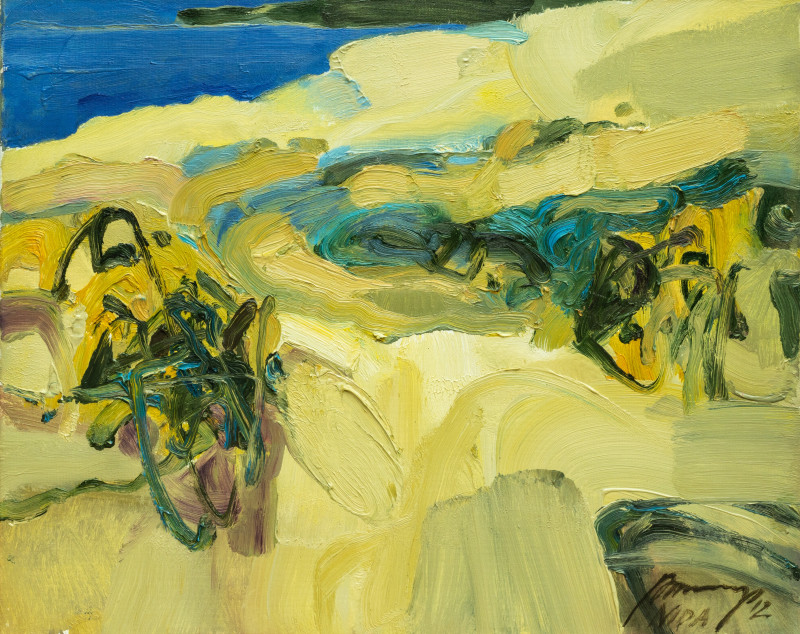 Nida - Dune - Wind original painting by Ramūnas Dagys. Landscapes