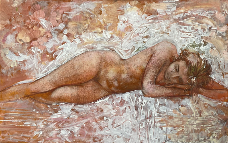 Marius Mindaugas Danys tapytas paveikslas Miegas, Moters grožis , paveikslai internetu