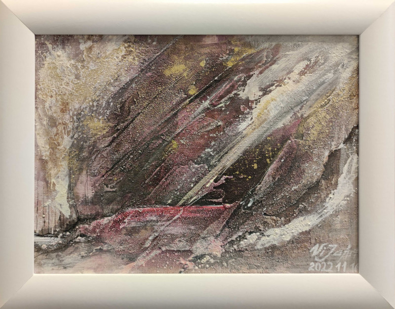 Violeta Jarašiūnienė tapytas paveikslas Rojaus kampelis II, Abstrakti tapyba , paveikslai internetu
