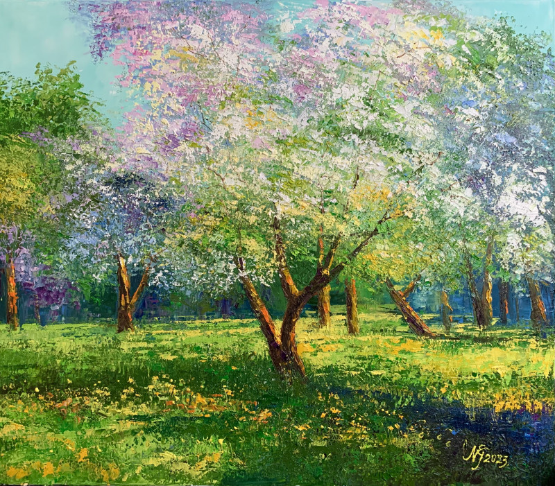 Blossoming Apple Trees