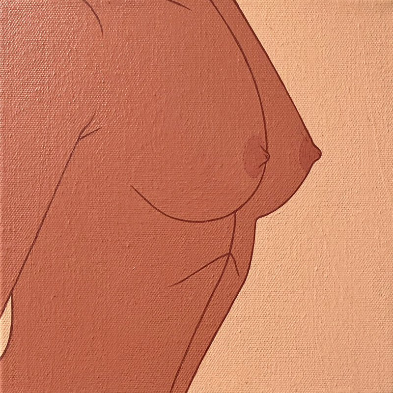 Nude Mood original painting by Sviatlana Petushkova. Beauty Of A Woman