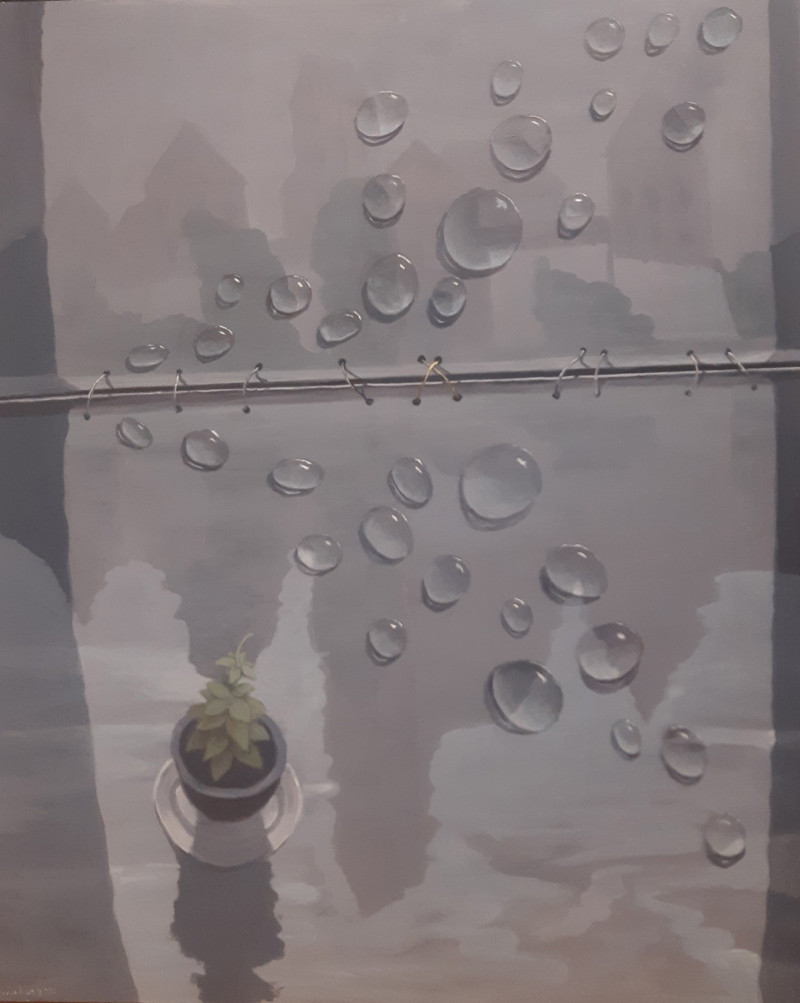 Danielius Rusys tapytas paveikslas Trakų reflekcija, Daugiau yra geriau , paveikslai internetu