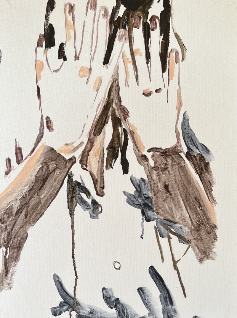 Simona Žilėnaitė tapytas paveikslas Laikiau rankas, lyg siekčiau tavęs, Abstrakti tapyba , paveikslai internetu