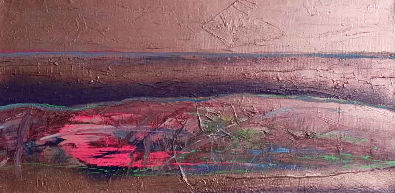 Daiva Kibildytė tapytas paveikslas Paslėptas noras, Abstrakti tapyba , paveikslai internetu