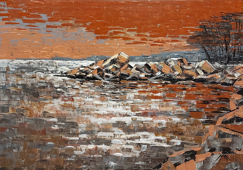 Marius Morkūnas tapytas paveikslas Nidos pakrantė, Peizažai , paveikslai internetu