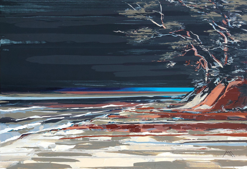 Marius Morkūnas tapytas paveikslas Pajūris prieš audrą, Ramybe dvelkiantys , paveikslai internetu