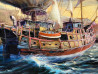 Modestas Malinauskas tapytas paveikslas Palankaus vėjo belaukiant, Išlaisvinta fantazija , paveikslai internetu