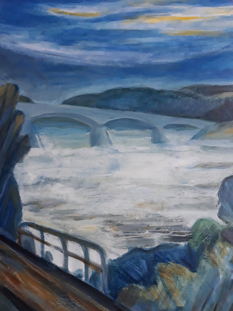Vaidotas Ruibys tapytas paveikslas Nemunas po lietaus, Peizažai , paveikslai internetu