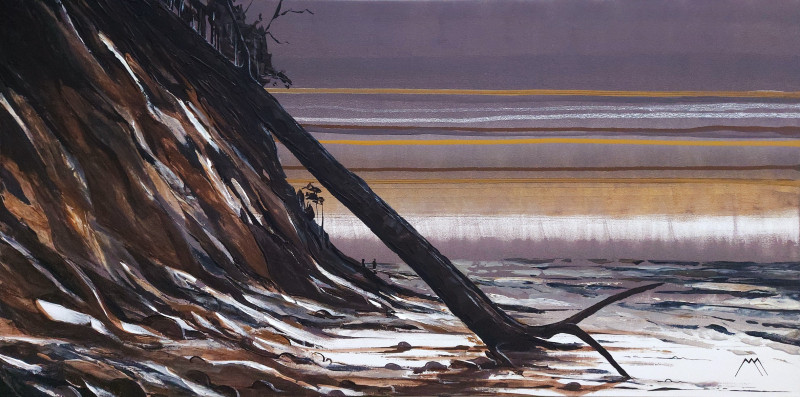 Marius Morkūnas tapytas paveikslas Naktinė pakrantė Karklėje, Peizažai , paveikslai internetu