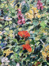 Vilma Gataveckienė tapytas paveikslas Blooming Field, Gėlių kalba , paveikslai internetu