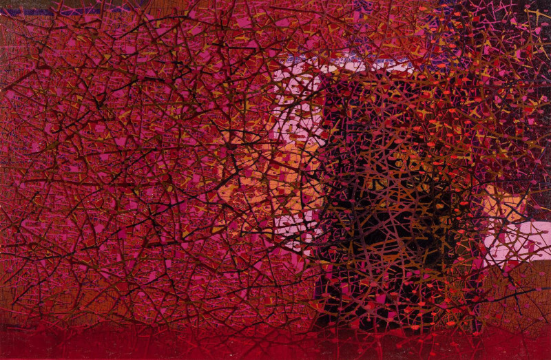 Daliutė Ivanauskaitė tapytas paveikslas 13’LAP, Abstrakti tapyba , paveikslai internetu
