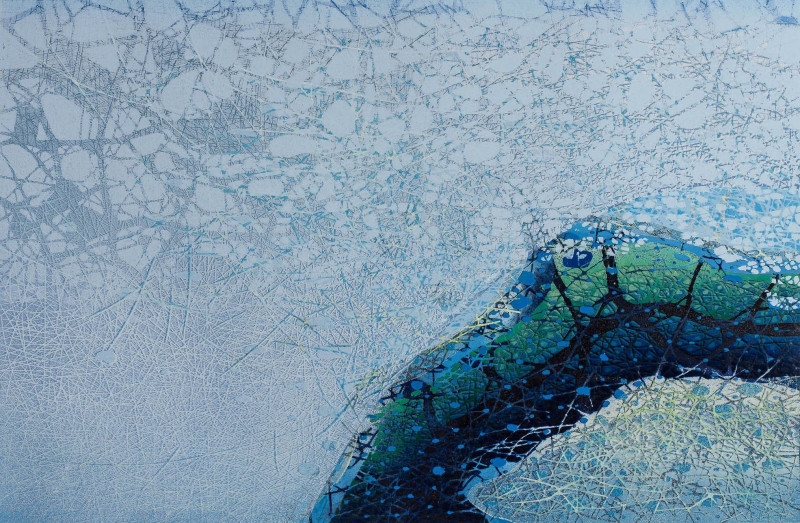 Daliutė Ivanauskaitė tapytas paveikslas Jordano vandenys, Abstrakti tapyba , paveikslai internetu