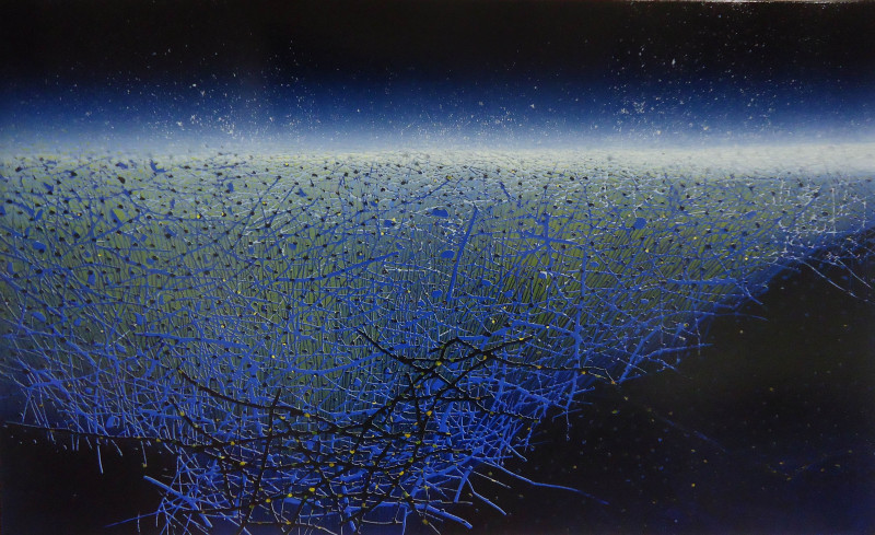 Daliutė Ivanauskaitė tapytas paveikslas Noktiurnas II, Abstrakti tapyba , paveikslai internetu