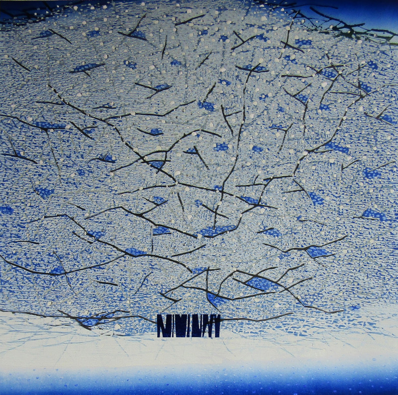 Daliutė Ivanauskaitė tapytas paveikslas Noktiurnas IV, Abstrakti tapyba , paveikslai internetu