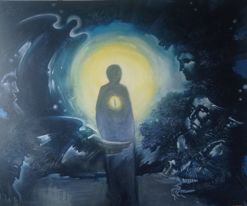 Raimundas Dzimidavičius tapytas paveikslas Samsara, Išlaisvinta fantazija , paveikslai internetu
