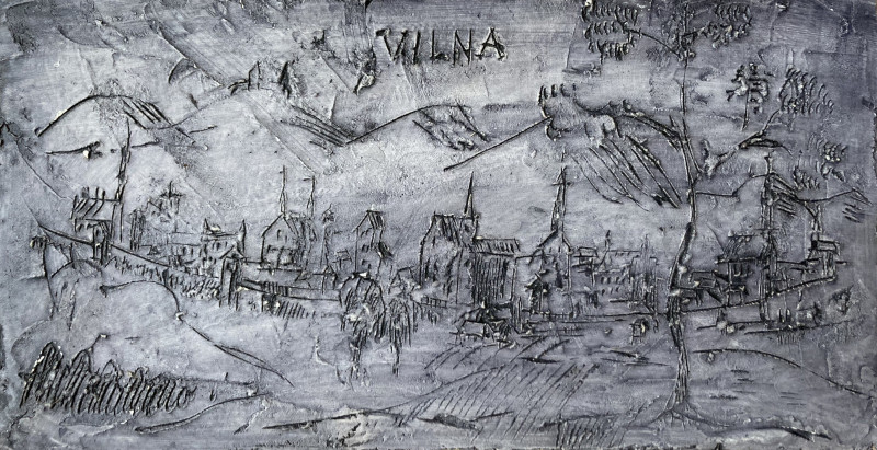 Vilna original painting by Robertas Strazdas. Landscapes