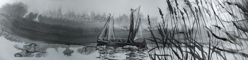 Marius Morkūnas tapytas paveikslas Pamario krantas 6, Peizažai , paveikslai internetu