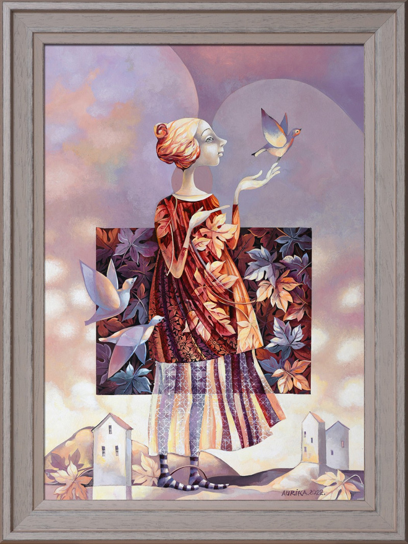 Aurika tapytas paveikslas Angelas sargas, Angelų kolekcija , paveikslai internetu