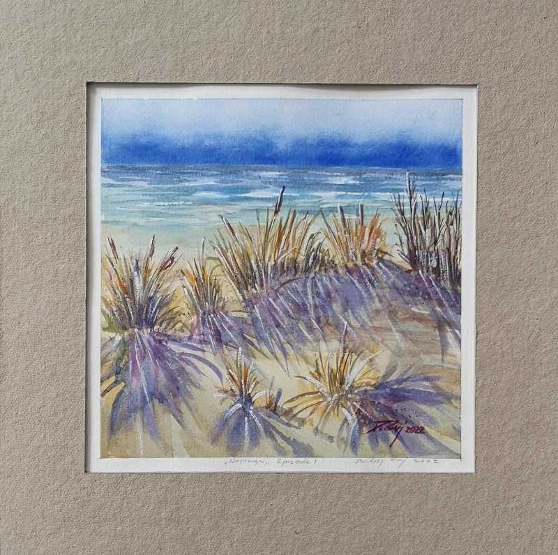 Neringa. Baltic Wind. Episode 1 original painting by Dmitrij Zuj. Marine Art